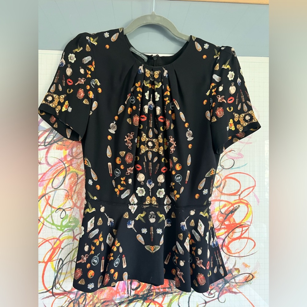 Alexander McQueen Peplum Top